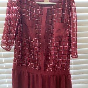 Maroon creminis dress size 4 china